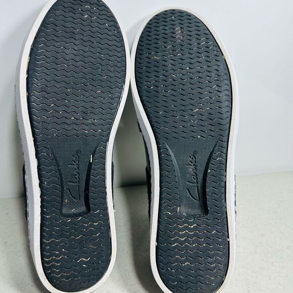 CLARKS COLLECTION womens lace up black PAWLEY RILEE comfort shoes size 8,5M - Picture 7 of 8